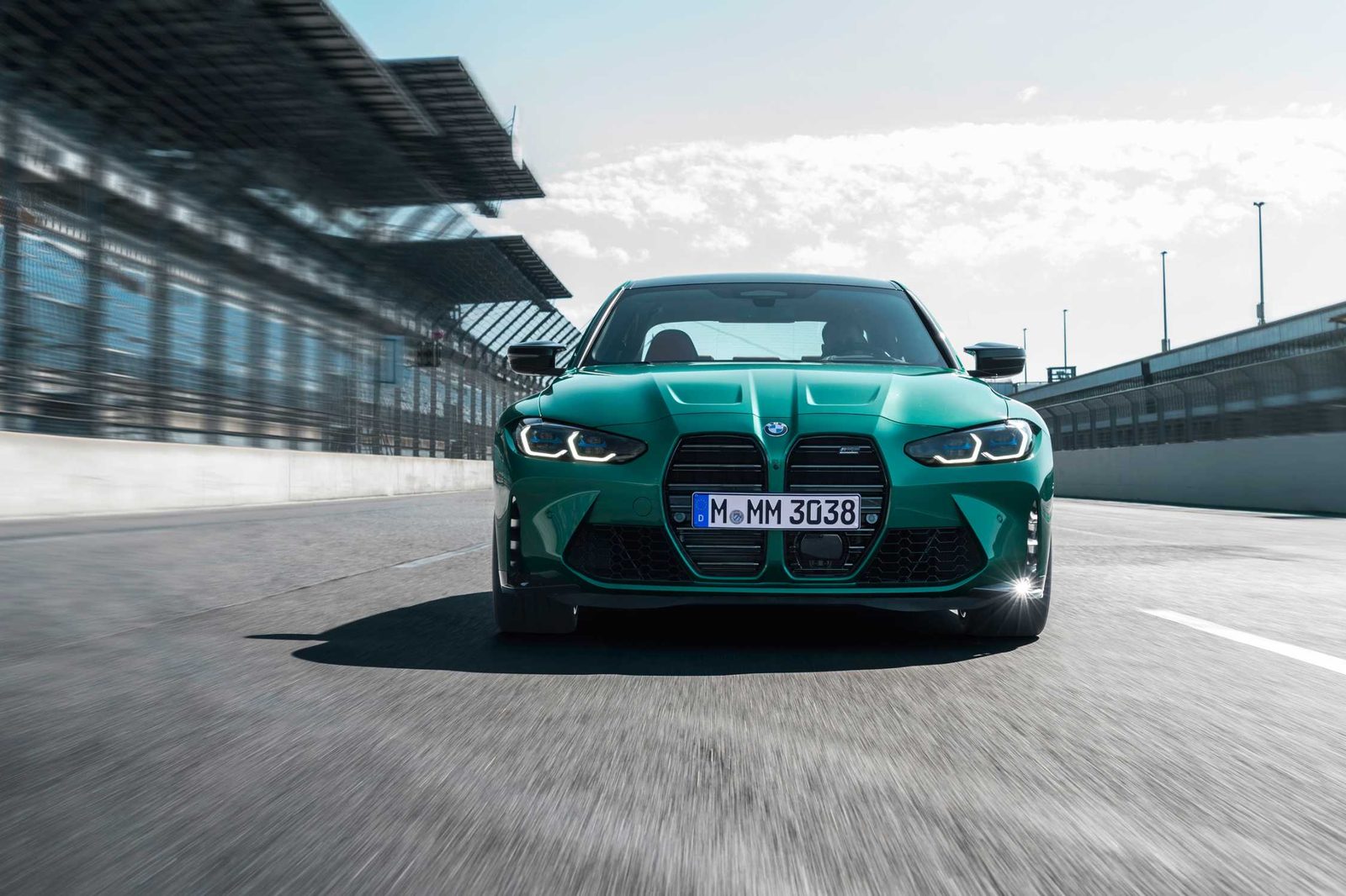 BMW M3 Competition on track
